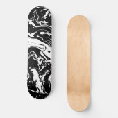 Zwart-witte abstracte zwenken (bijgewerkt ontwerp) persoonlijk skateboard (Voorkant)