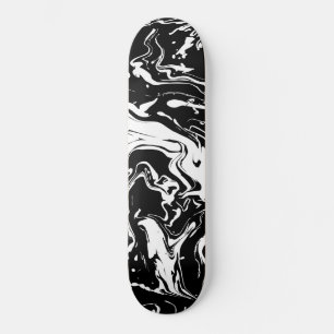 Zwart-witte abstracte zwenken (bijgewerkt ontwerp) persoonlijk skateboard