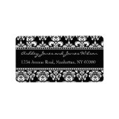 Zwart-witte Adresetiketten Etiket (Voorkant)