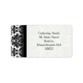 Zwart-witte Adresetiketten Etiket (Voorkant)