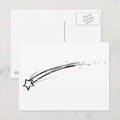 Zwart-witte afspeelster briefkaart (Voorkant / Achterkant)