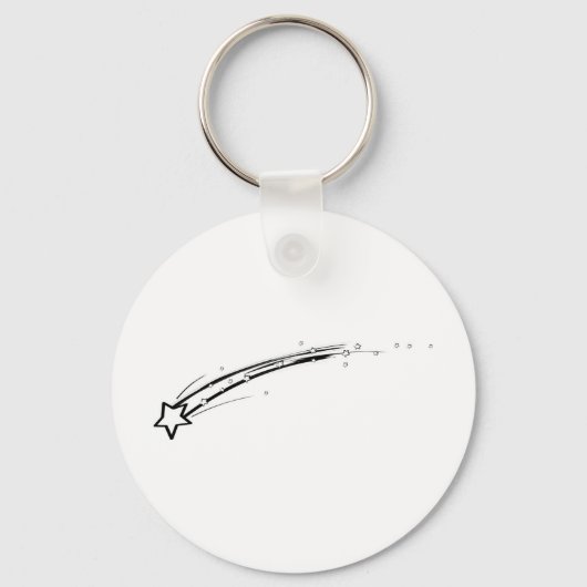 Zwart-witte afspeelster sleutelhanger (Voorkant)