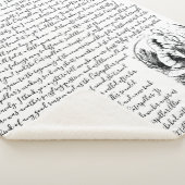 zwart-witte Alice in Wonderland Sherpa Deken (3/4)