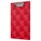 Zwart-witte alternatieve hartlijnen op rood klembord (Links)