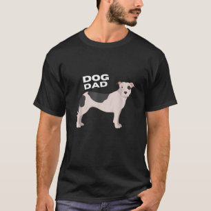 Zwart Witte Amerikaanse Pit Bull Terrier Hond Vade T-shirt