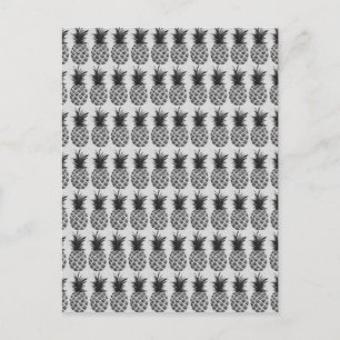 Zwart-witte anananas briefkaart