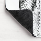 Zwart-witte anatomie Art Rugspieren (1890) Muismat (Hoek)