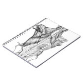 Zwart-witte anatomie Art Rugspieren (1890) Notitieboek (Linkerzijde)