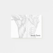 Zwart-witte anatomie Art Rugspieren (1890) Post-it® Notes (Voorkant)