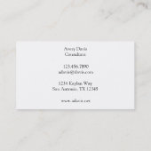 Zwart-witte anatomie Art Rugspieren (1890) Visitekaartje (Achterkant)