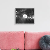 Zwart-witte andelion in de Bossen 8x10 Canvas Afdruk (Insitu (Woonkamer))