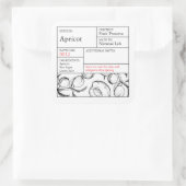 Zwart & Witte Apotheek Abrikoos label (Tas)