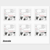 Zwart & Witte Apotheek Vijg label (Vel)