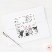 Zwart & Witte Apotheek Vijg label (Envelop)