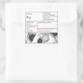 Zwart & Witte Apotheek Vijg label (Tas)