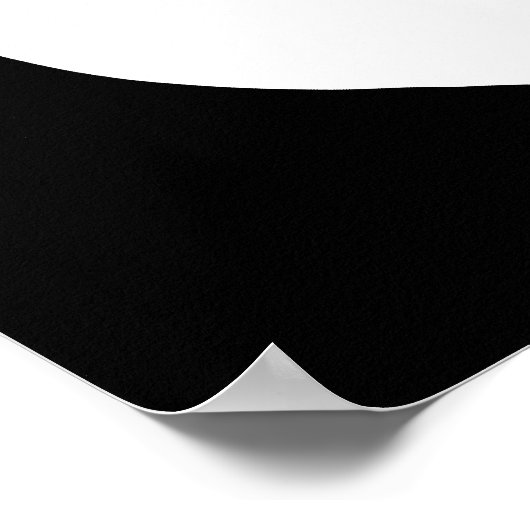 Zwart-witte appel poster (Hoek)