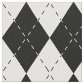 Zwart-witte Argyle Stof (Close Up)