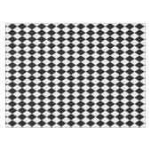 Zwart-witte Argyle Tafelkleed (Voorkant (Horizontaal))