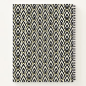 Zwart & Witte Art Deco Notitieboek (Achterkant)
