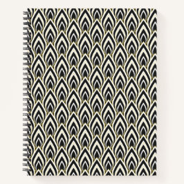 Zwart & Witte Art Deco Notitieboek