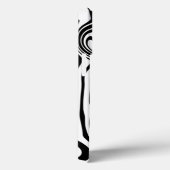 Zwart-witte Art Waves - Uw kleuren Case-Mate iPhone Case (Achterkant / Rechts)