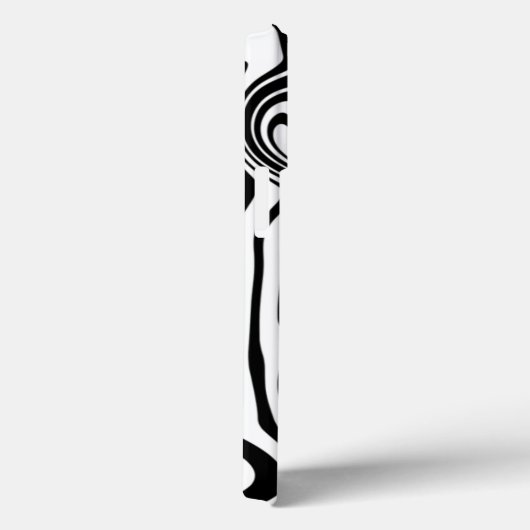 Zwart-witte Art Waves - Uw kleuren Case-Mate iPhone Case (Achterkant / Rechts)