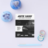 Zwart-witte auto flyer (Enkel)