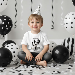 Zwart-Witte Axolotl & Ballonnen Verjaardag Kinder Shirts