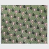 Zwart-witte Axolotls Art Cadeaupapier (Vlak)
