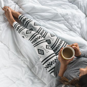 Zwart-witte Aztec Leggings