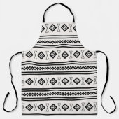 Zwart-witte Aztec Schort (Voorkant)
