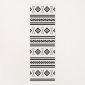 Zwart-witte Aztec Yogamat (Voorkant)