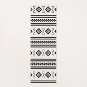 Zwart-witte Aztec Yogamat (Achterkant)
