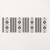 Zwart-witte Aztec Yogamat (Voorkant (horizontaal))