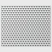 Zwart-witte baard verjaardagsmannen mannen cadeaupapier (Vlak)