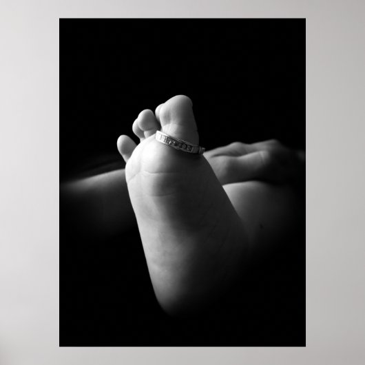 Zwart-witte Baby Poster (Voorkant)
