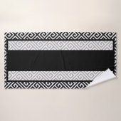 Zwart-witte badhanddoek (Badhanddoek)