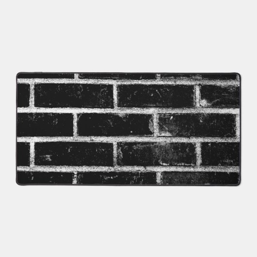 Zwart-witte bakmuur bureaumat (Voorkant)