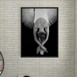 Zwart-witte ballerina art afdrukken poster<br><div class="desc">Deze prachtige Black and White Ballerina Art Print is geweldig voor het versieren van een elegante en vrouwelijke woonkamer of slaapkamer.</div>