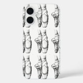 Zwart & Witte ballet slipper Case-Mate iPhone Case (Achterkant)
