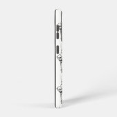 Zwart-witte balletschoenen samsung galaxy hoesje (Rechterkant)