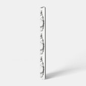 Zwart-witte balletschoenen samsung galaxy hoesje (Linkerkant)