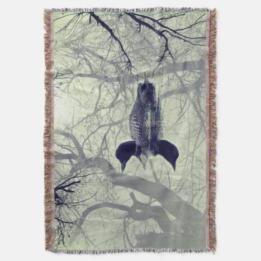 Zwart-witte ballon op een meertje deken (Voorkant Verticaal)