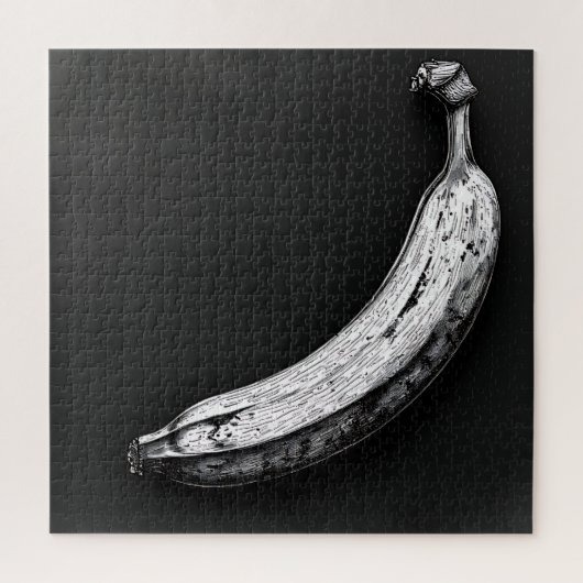 Zwart-Witte Banaan Legpuzzel (Verticaal)