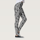 Zwart-witte baren en Stippen Leggings (Rechts)