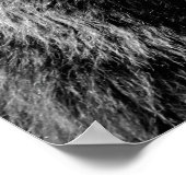 Zwart witte beer bosdier kiekeboe foto poster (Hoek)