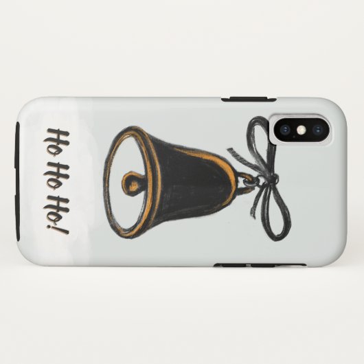 Zwart-witte bel Case-Mate iPhone case (Achterkant (horizontaal))