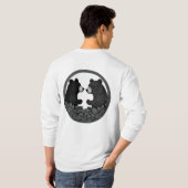 Zwart-witte beren t-shirt (Achterkant volledig)
