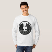Zwart-witte beren t-shirt (Voorkant volledig)