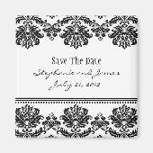 Zwart-witte beschadiging Opslaan Datum Magneet (Voorkant)